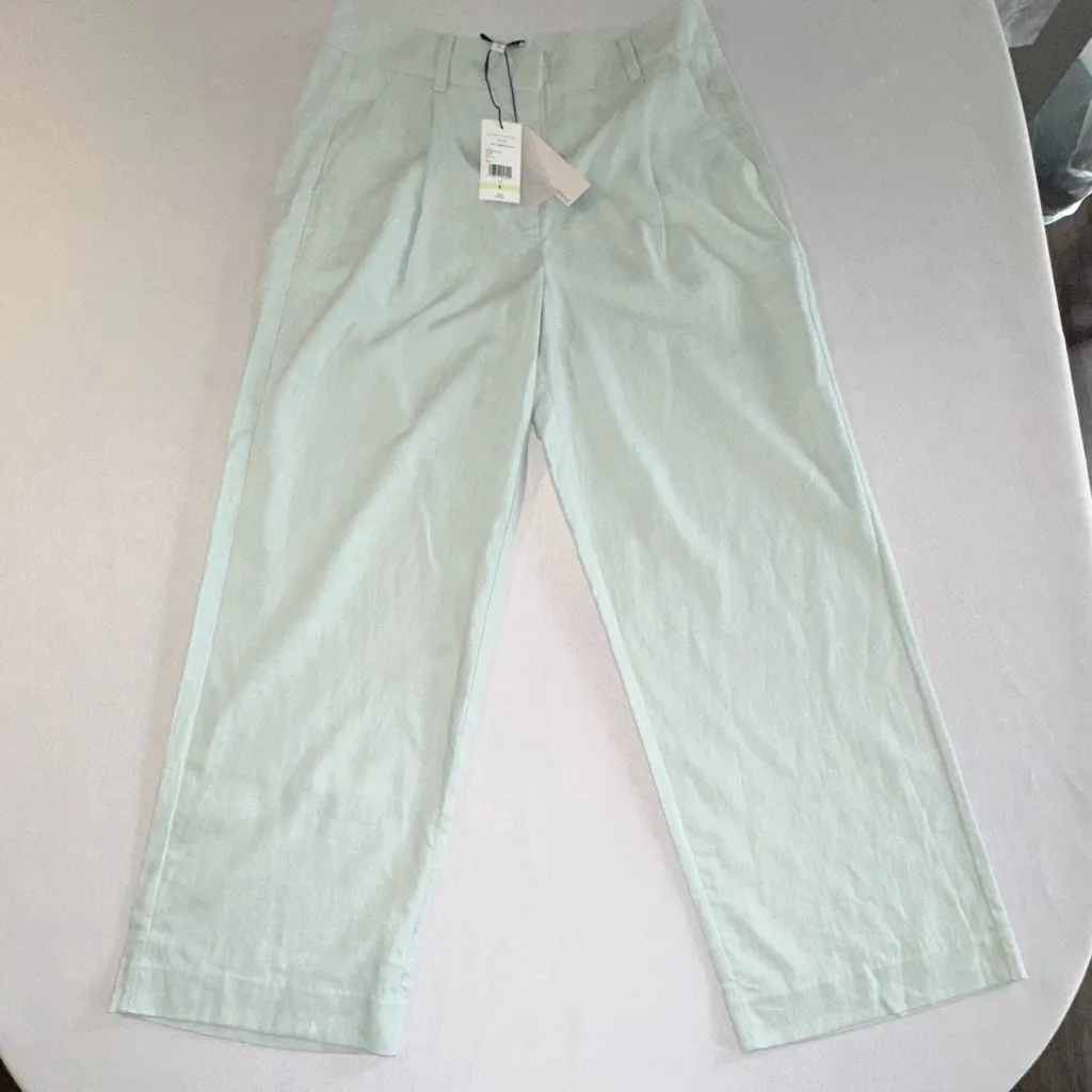 NWT Habitual Linen Viscose Pants Sky Blue Size 4 Nautical Beach Lightweight - Image 5
