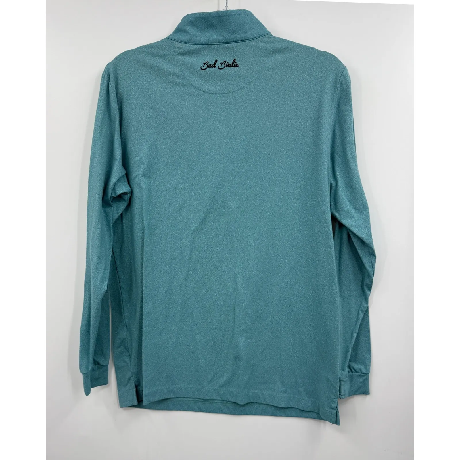 Bad Birdie Golf Pullover Womens Small 1/4 Zip Long Sleeve Teal Performance Top Blue - Image 6