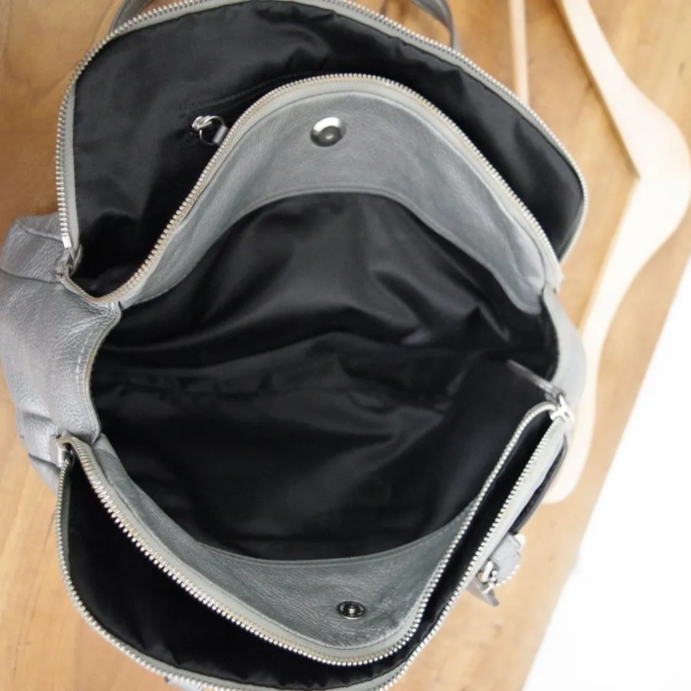 Coach F16529 Penelope Turnlock Silver Leather Satchel - Image 14