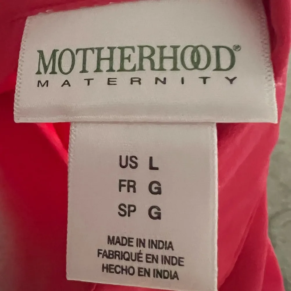 Motherhood Maternity Coral Dress Shirt Size Large - Image 4