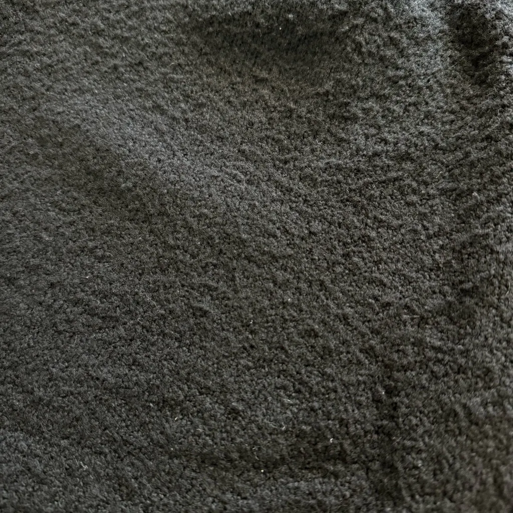 Vince Black Textured Wool Mock Neck Sweater - Image 2