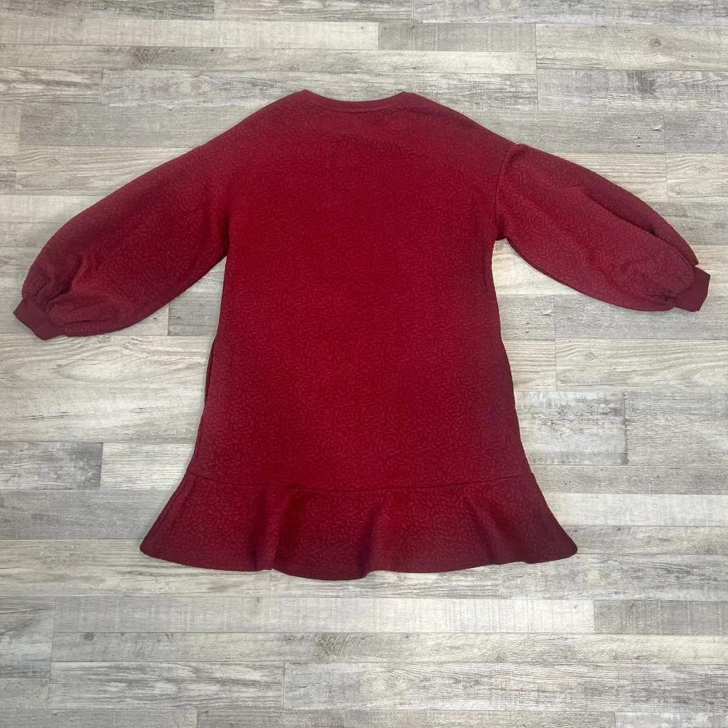 Anthropologie Mare Mare NWT Odila Tunic Dress Red, Long Sleeve Q43 - Image 8