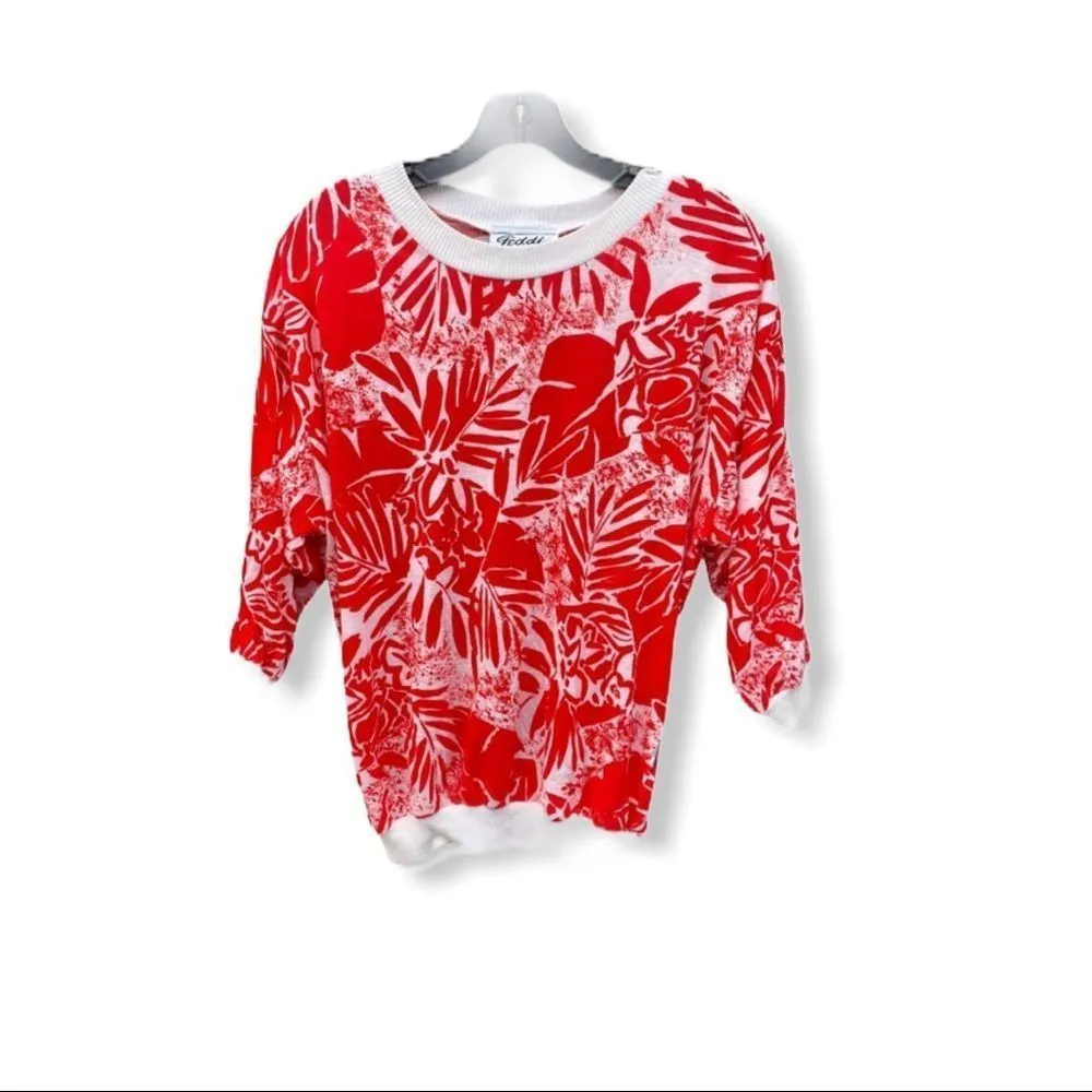 Vintage Teddi of California Shirt Red Size M - Image 4