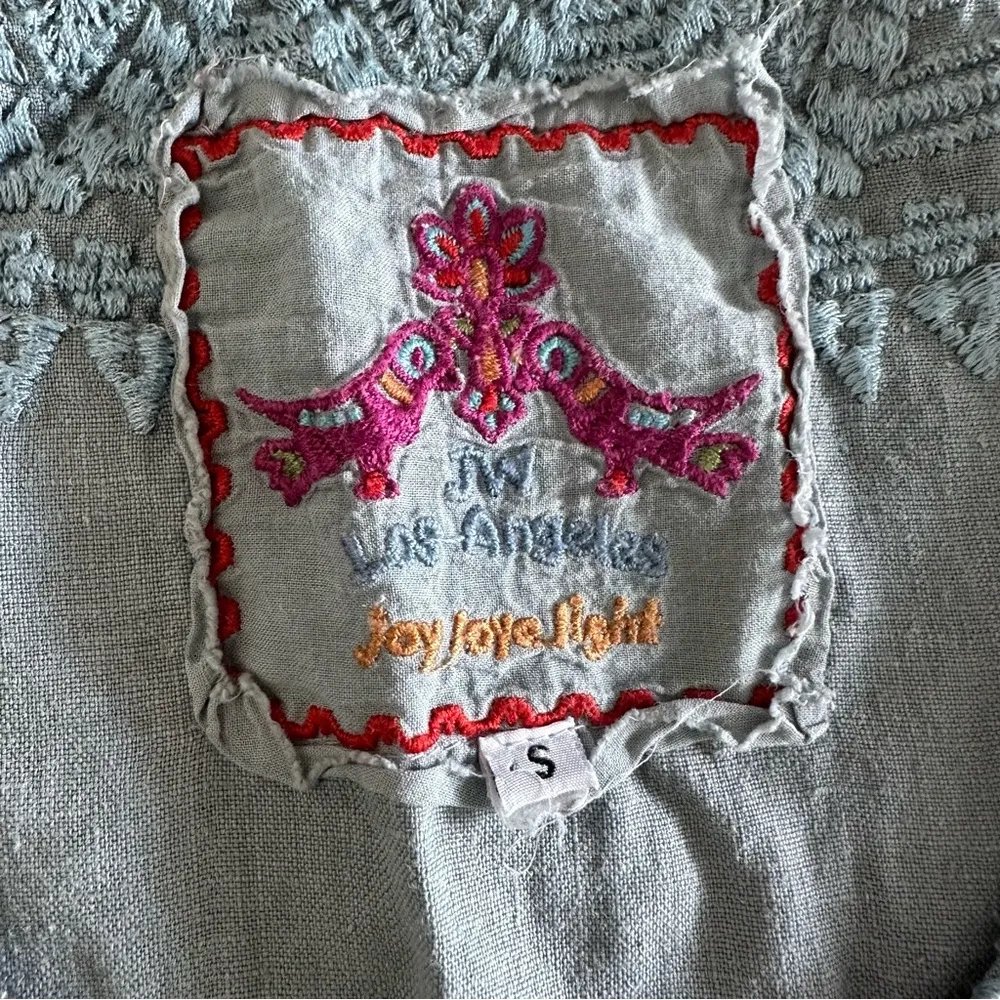 Johnny Was Embroidered Linen Dress - Image 3