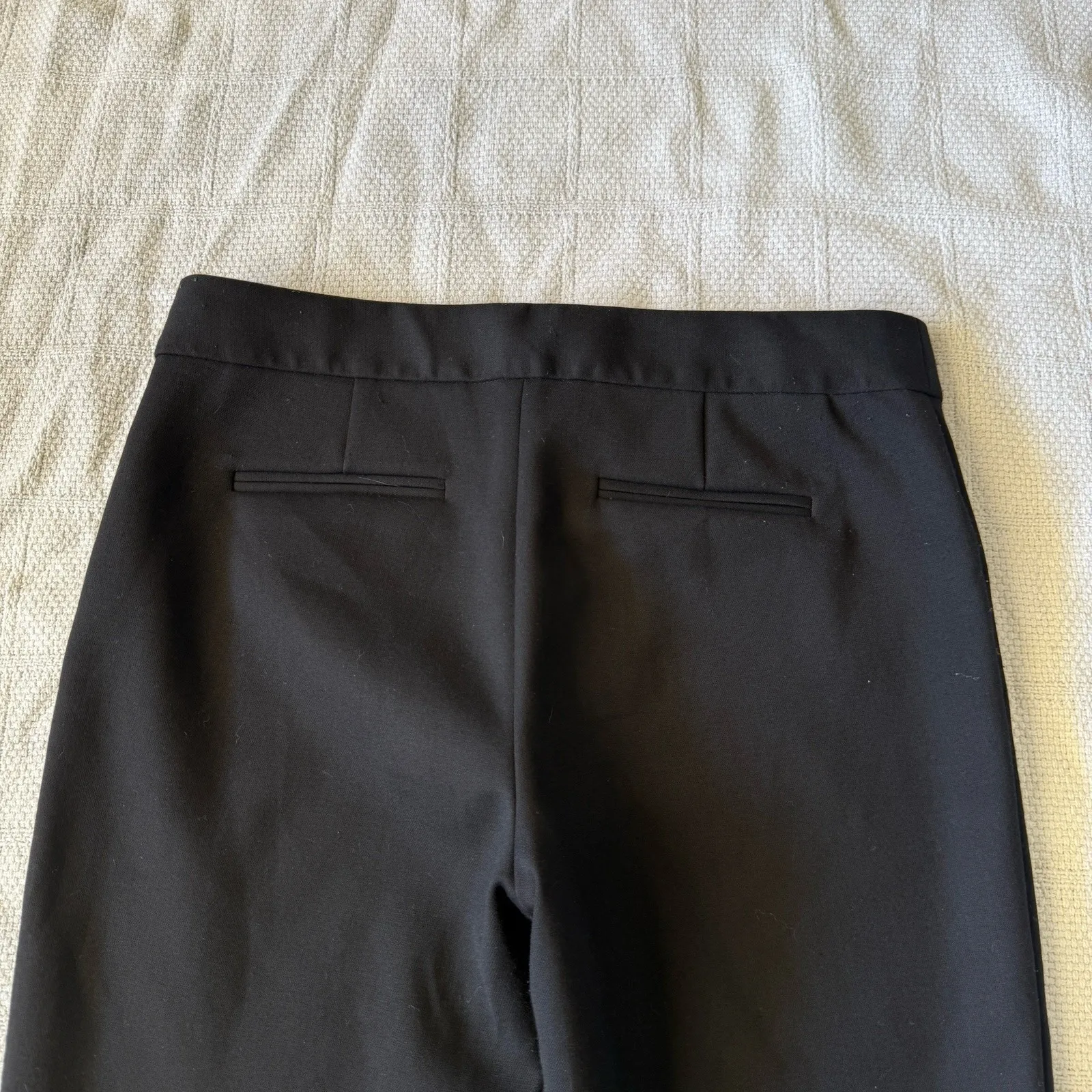 Diane von Furstenberg Jodie Black Ankle Pants‎ Sz 6 – Sleek Straight Tailoring - Image 5