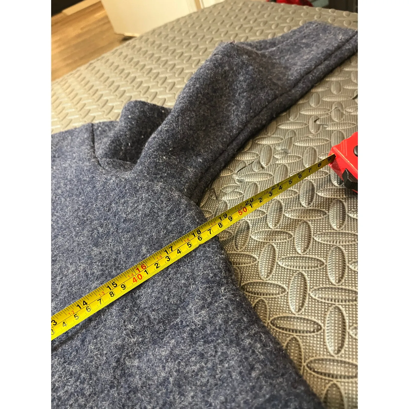 Vintage Montbell Womens Jacket Coat Wool Japan Size Medium Button Front‎ Blue Size L - Image 7