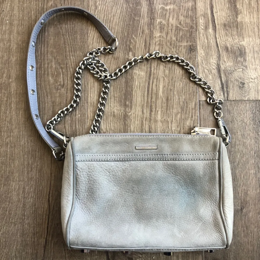 Rebecca Minkoff Mini MAC Grey Suede Crossbody - Image 2
