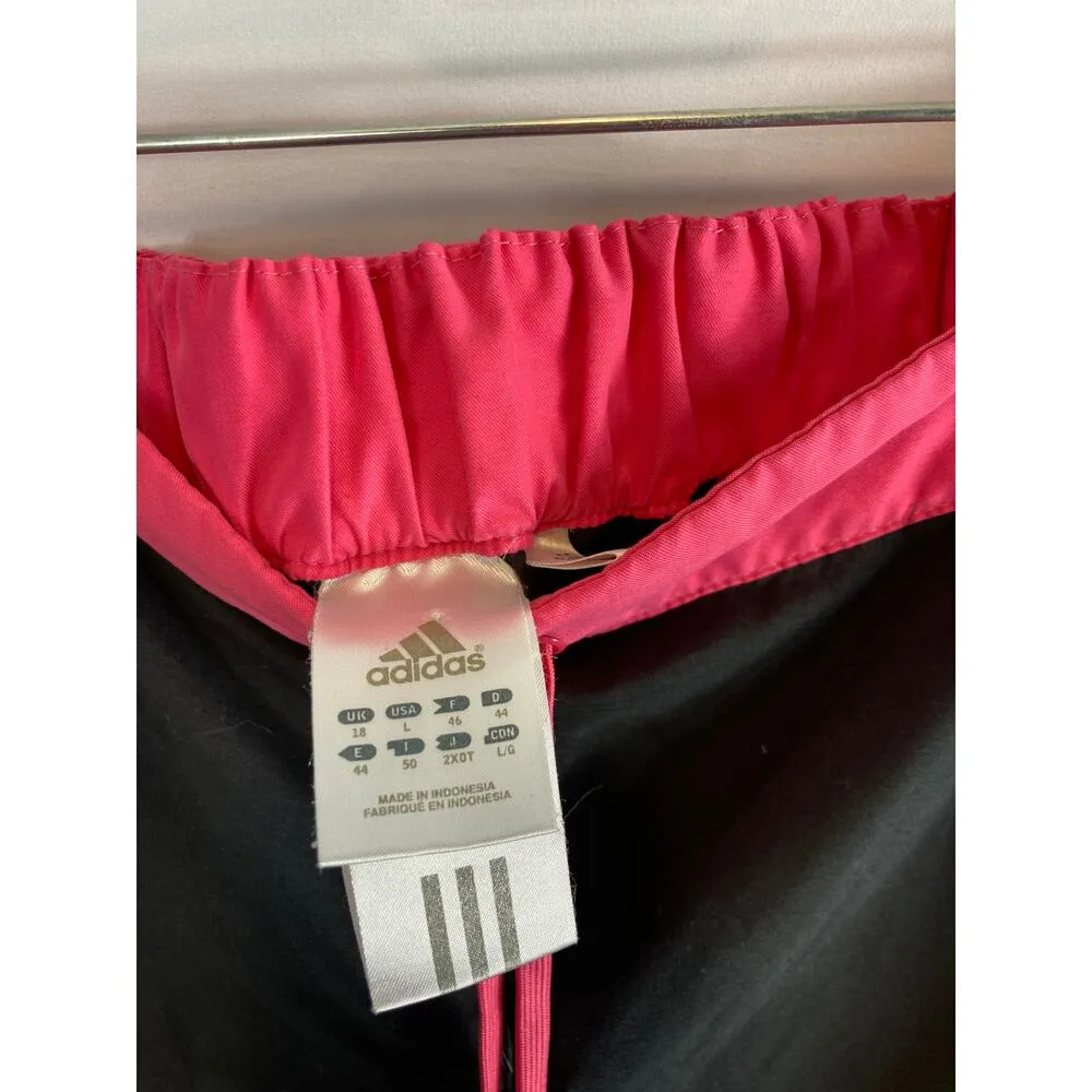 Adidas Black and Pink Athletic Shorts Size Large - Image 4