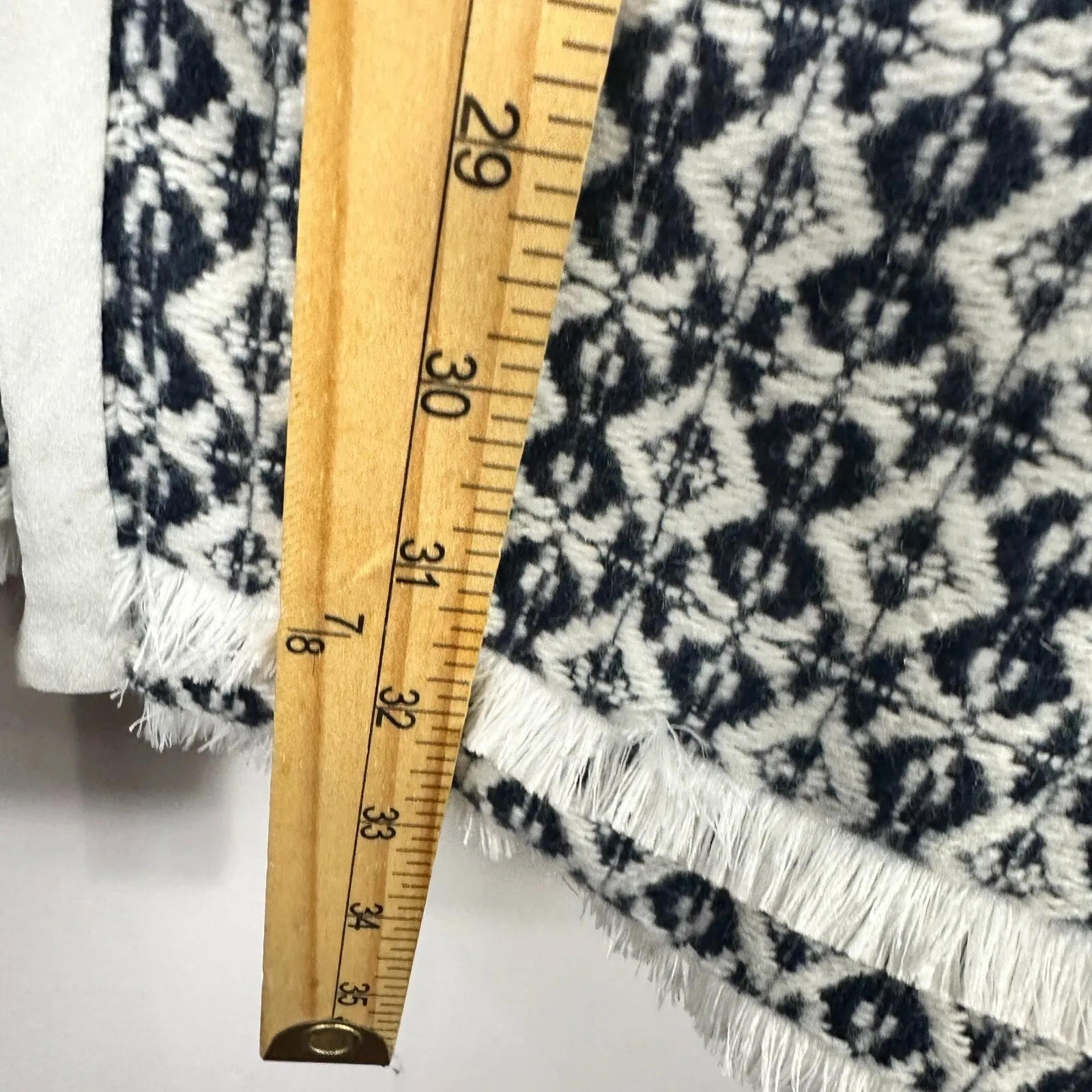 Carolina Belle Duster Jacket Women XL Open Front Lined Fringe Preppy Coastal - Image 6