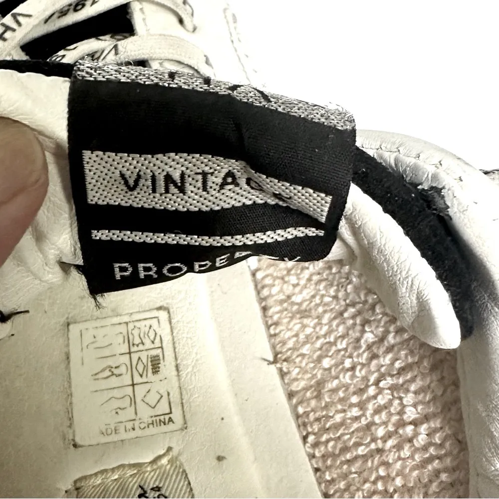 Vintage Havana White Star Black Suede Toe Sequin Heel Rollin 3 Sneakers Size 8.5 - Image 12