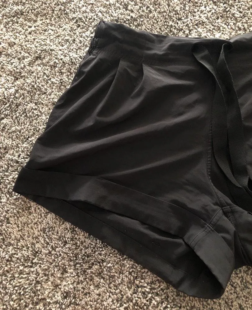 Lululemon Cuffed Black Shorts - Image 3
