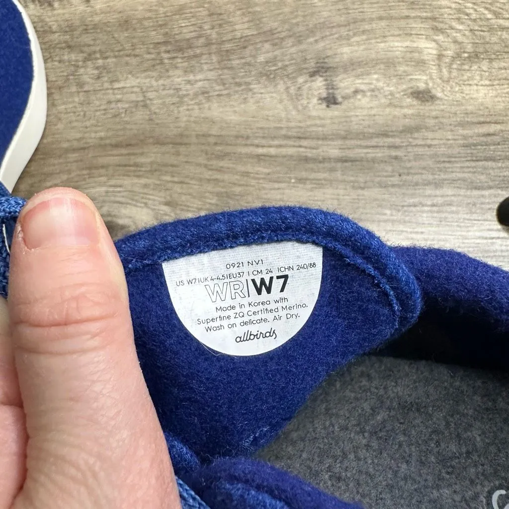Sams Club Women’s Blue 7 Sams Club Wool Sneakers Brand New No Box - Image 7