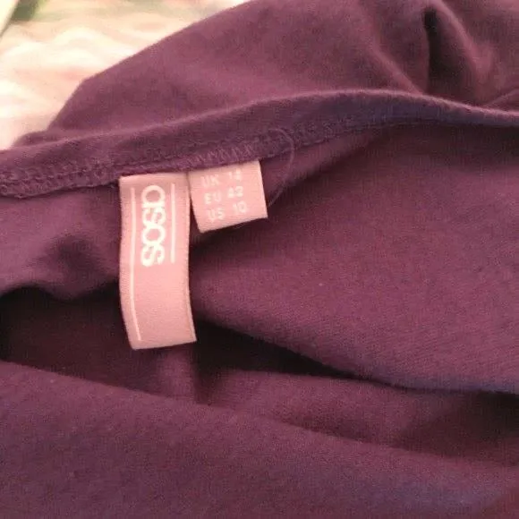 Purple Cut Out Back T-Shirt - Image 8