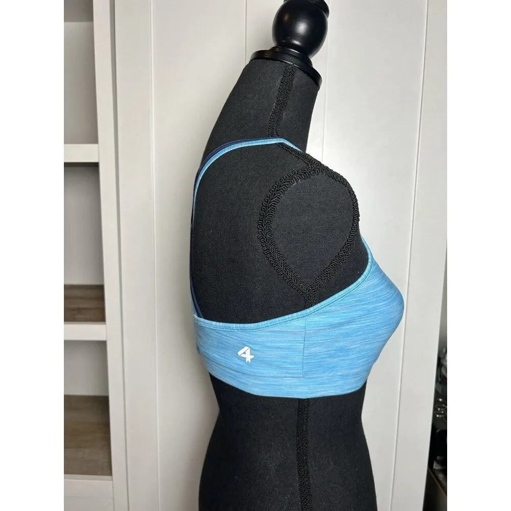 Four Laps FourLaps Vitality Sports Bra Womens Medium River Blue Space Dye NWT$54 - Image 2