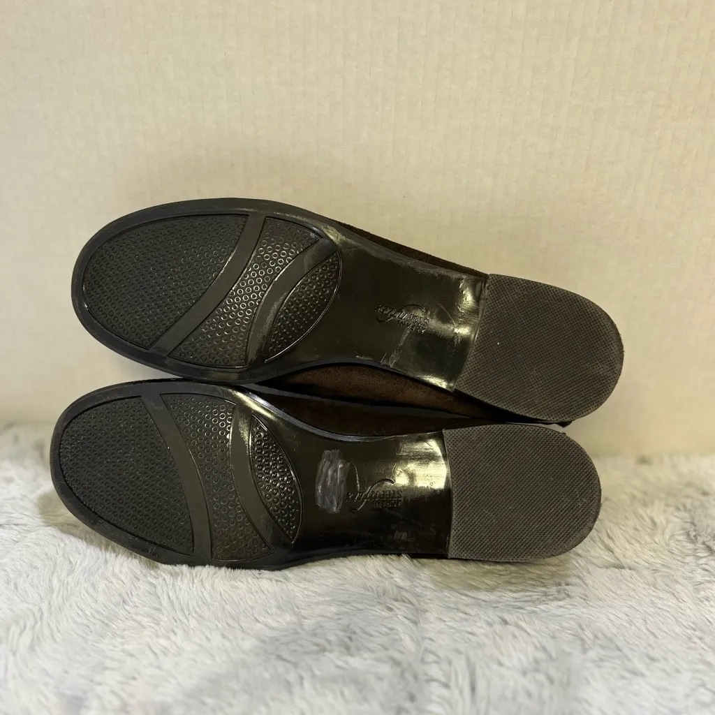 Alfani Dark Brown Suede Loafers with Buckle Detail - Image 5