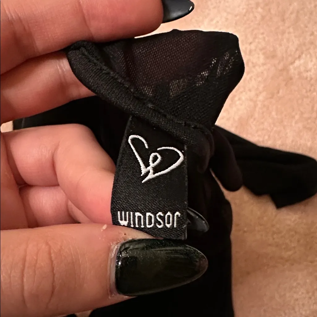Windsor Black Mesh See Through Bodysuit - Image 6