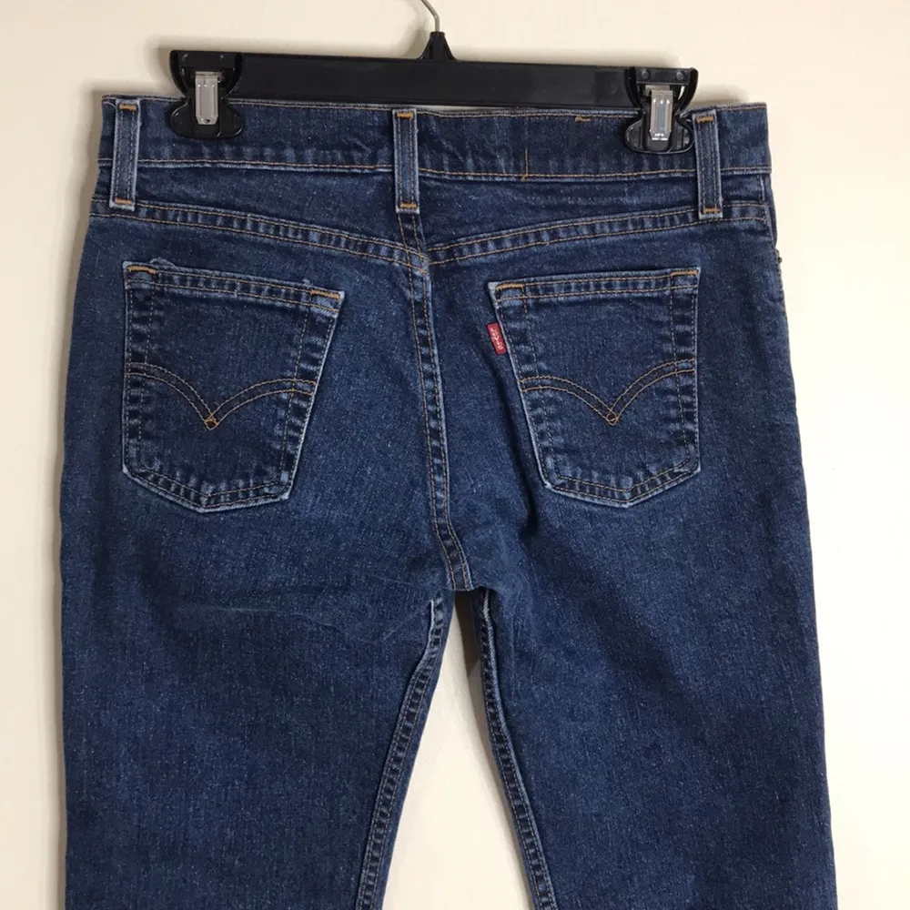 Levis 518 superlow boot cut 7 M Jr made in USA paper tag 29” - Image 8
