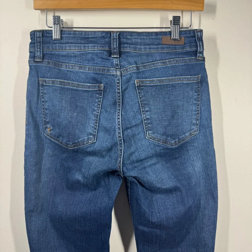 Kut From the Cloth Jeans Women 6 Blue Bootcut Western Boho Dark Wash High Rise - Image 5