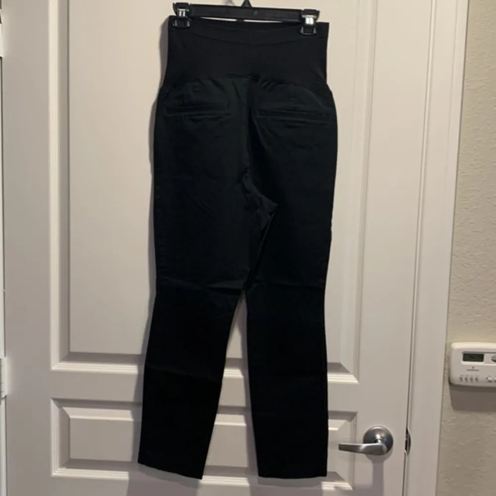 Old Navy Maternity Black Pixie Full Panel Pants Size 12 EUC #6686 - Image 6