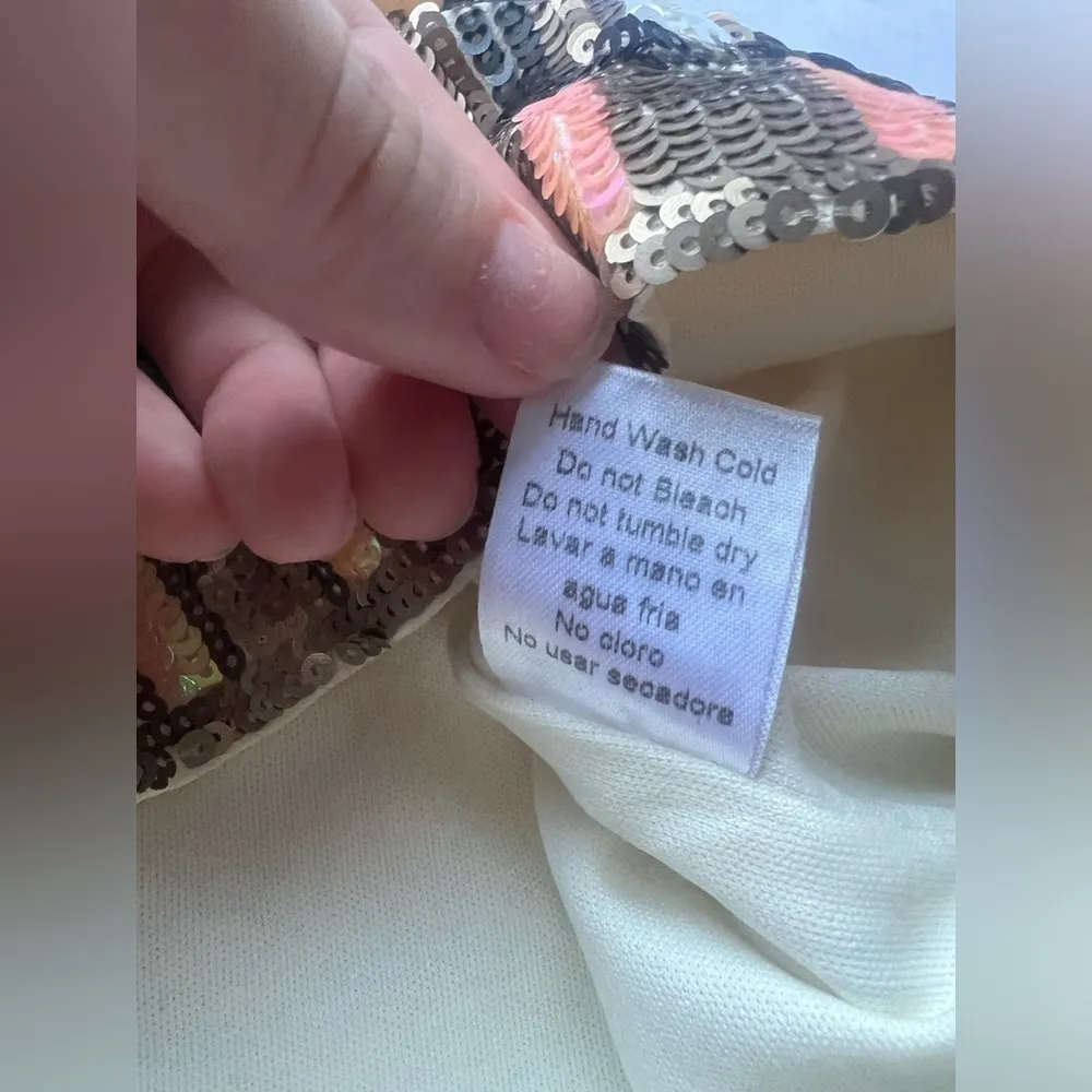 English Rose  Sequin Pattern Skirt - Image 7