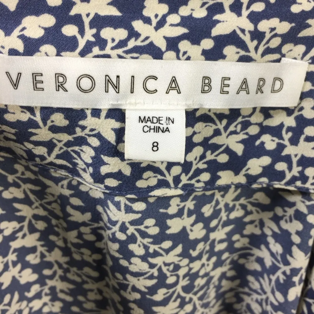 Veronica Beard 100% Silk Floral Skirt Size 8 - Image 6