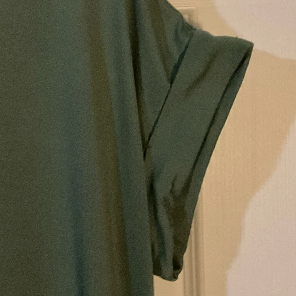 Entro  Sage Green V-Neck Short Sleeve Tee - Image 5