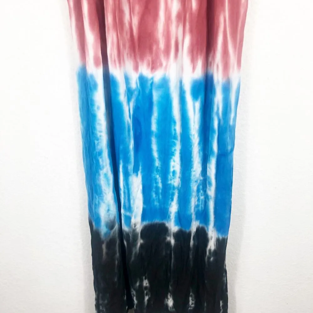 Zara Tie Dye Maxi Dress Size Medium Shift Oversized Boho 9874/100 4TH Of July - Image 10