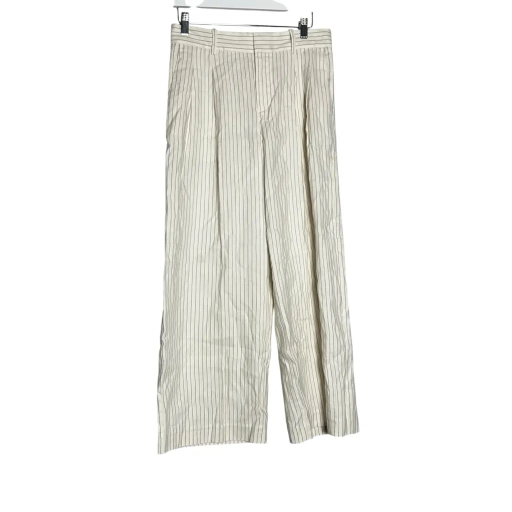 NWT Madewell The Petite Harlow Superwide-Leg Trouser in Linen-Cotton Blend 0P - Image 4