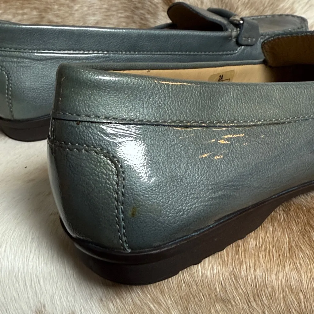 New Geox Italian Patent Leather Loafers Size 10 B41 - Image 6