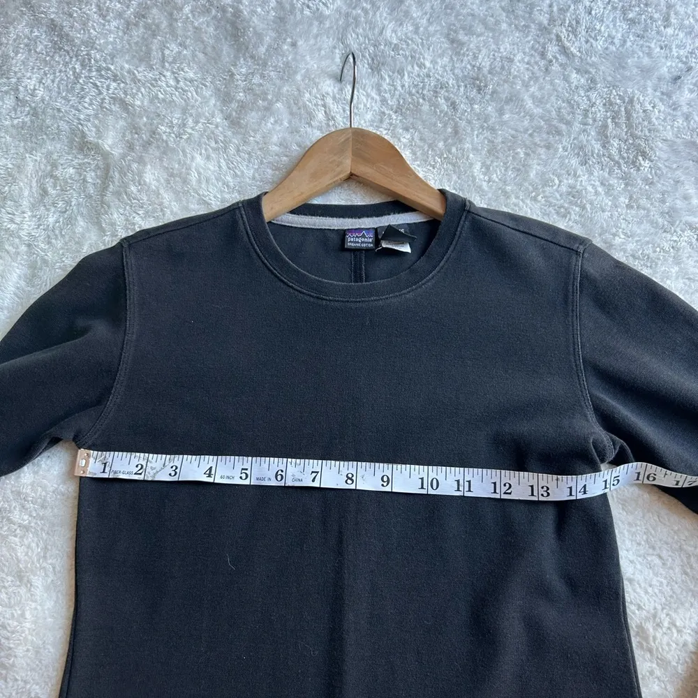 Patagonia Black Organic Cotton Long Sleeve Dress Size Small‎ - Image 4