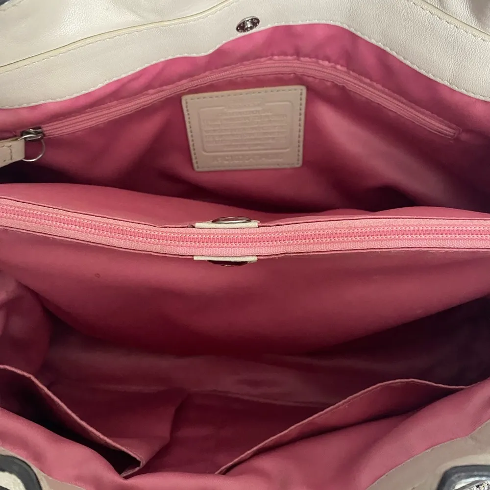 Pebble Stone Leather Shopper bag. Medium bag. Pre-owned. - Image 5