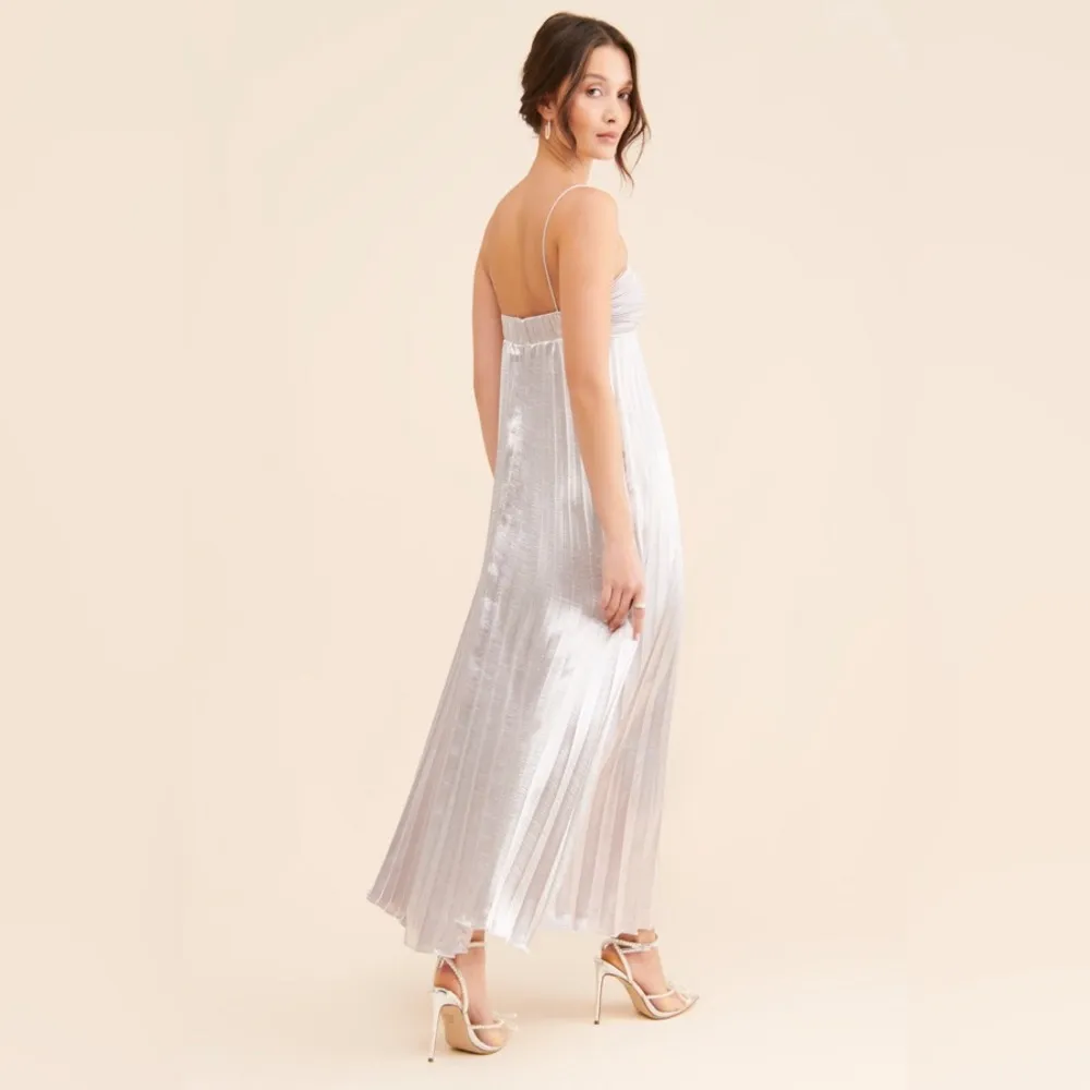 Lamé Pleated Dress - Image 2