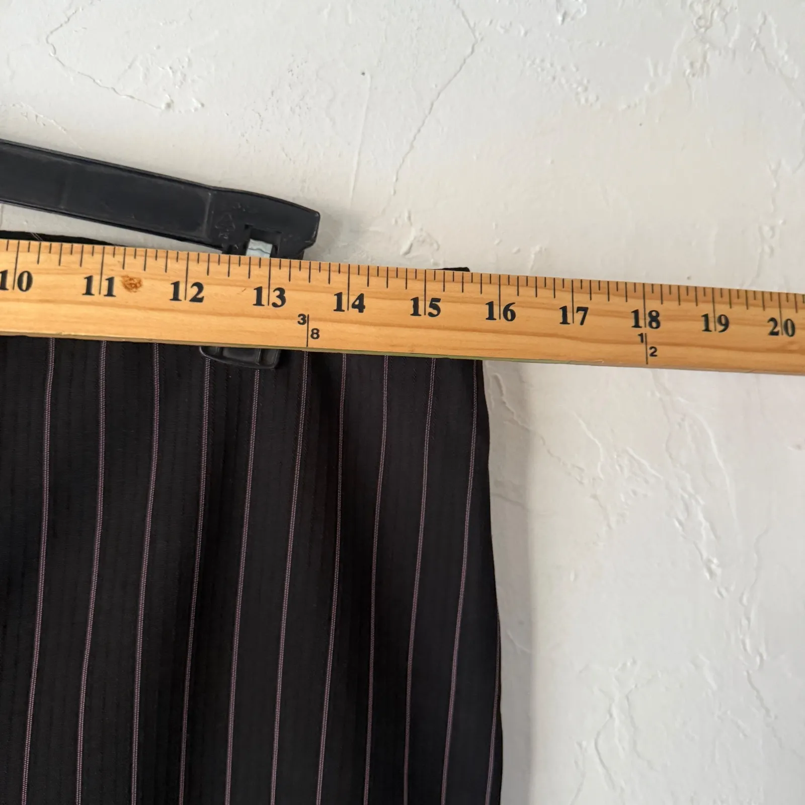 B. SMART Y2K Womens Pinstripe Suit Set Blazer Pants 11 12 Office Siren Corporate - Image 14