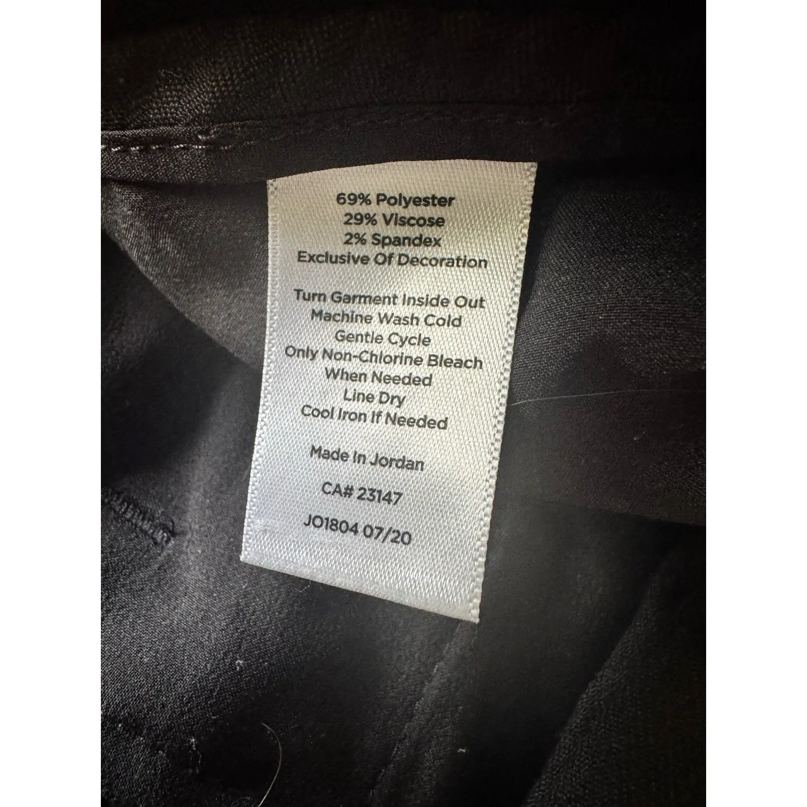 Talbots Hampshire Pants Black Swiss Hearts Women’s Size 12 Dress Slacks - Image 8