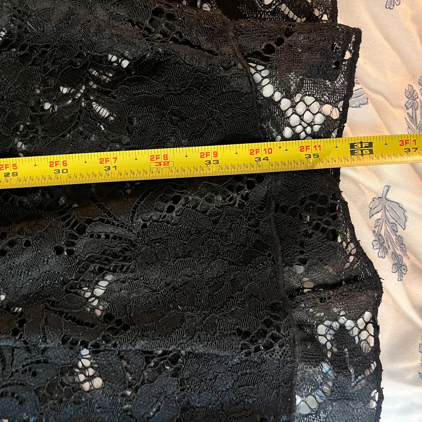 H&M Gothic Lace Swing Dress Sheer Stand Collar Dark Romantic Women Black M NWT - Image 6