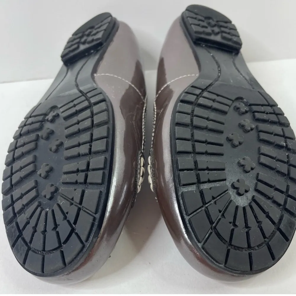 Coach and Four Alice Round Toe Loafers Brown Size 8.5 - Image 6