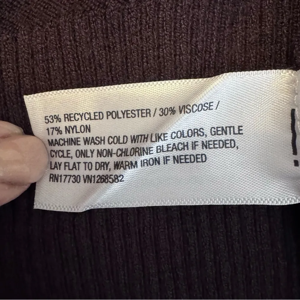 A New Day Chocolate Brown Open Cardigan Knee Length Sz XS NWT - Image 7