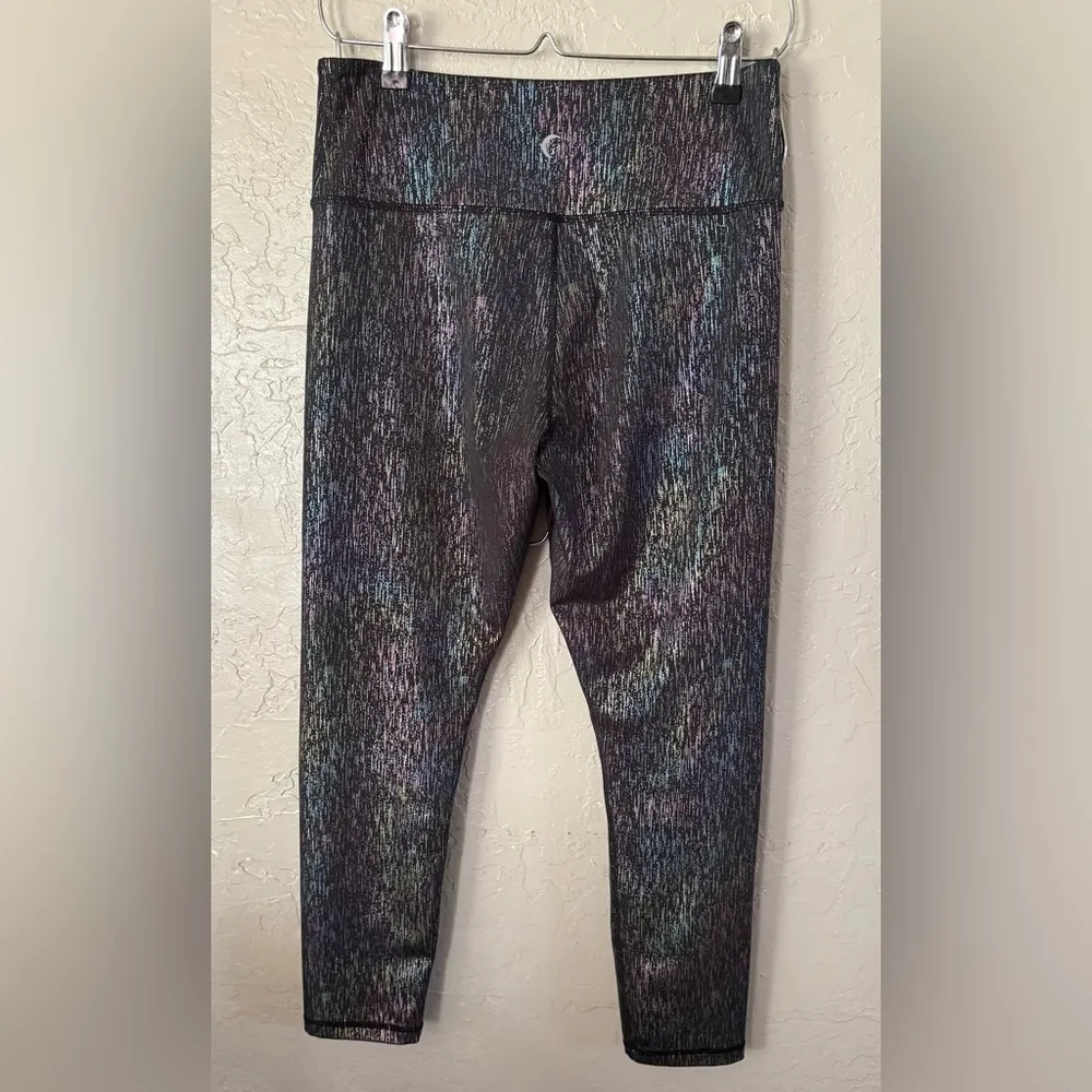 Zyia Black Vertical Mirage Light n Tight Hi-rise 7/8 24" Size 8-10 - Image 12