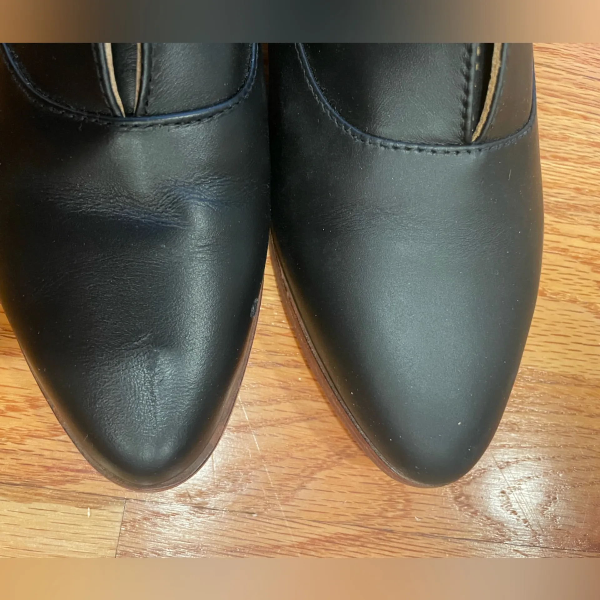 Nisolo Emma Oxford Black Leather Shoes Size 8 - Image 3