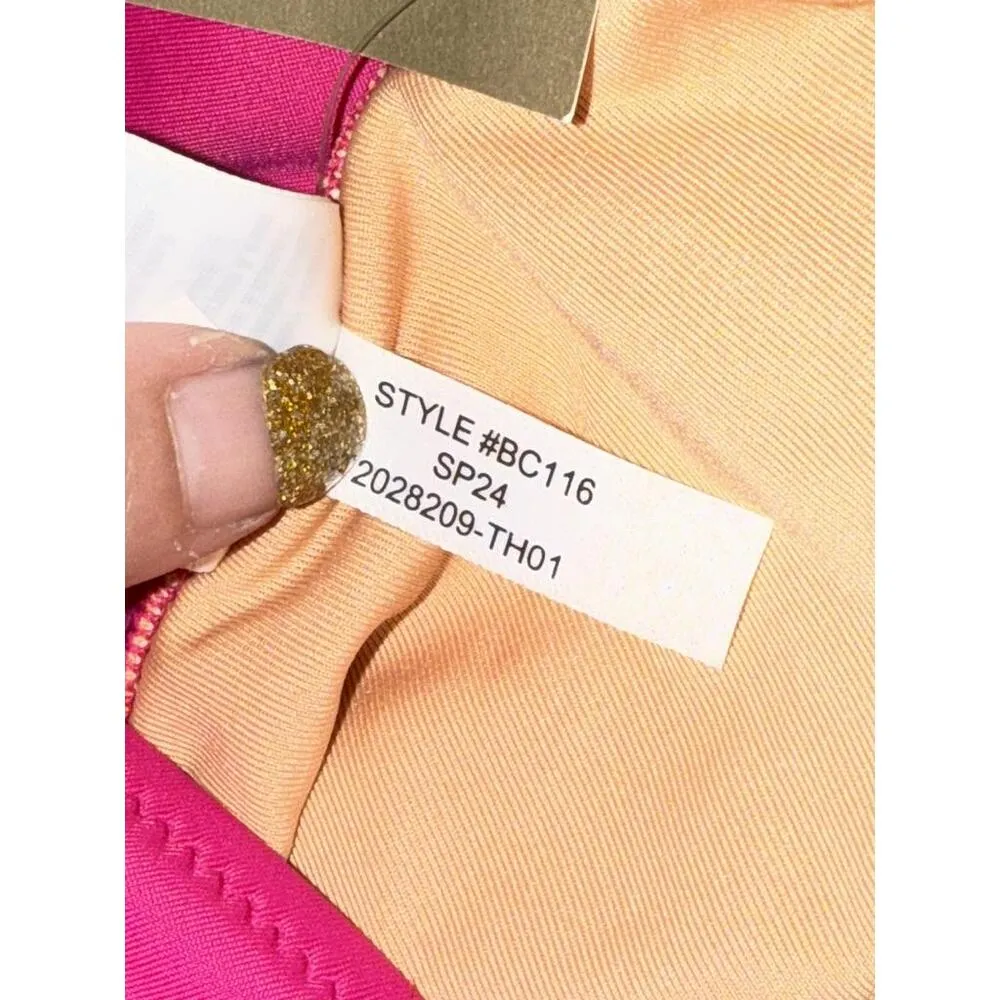 NWT J. Crew Long-Torso Ruched V-neck One-Piece Swim Radiant Fuchsia Pink Size 2 - Image 11