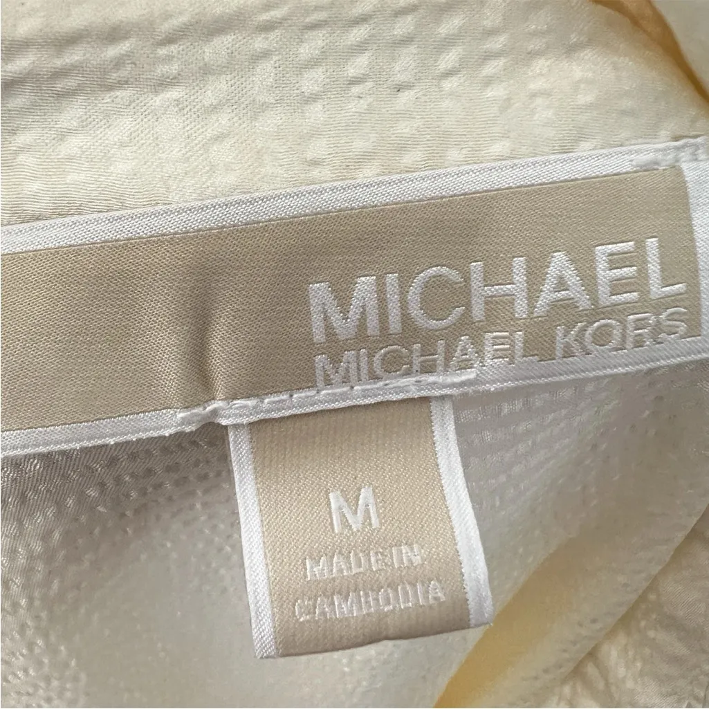 Michael Kors Cream Blouse - Image 10