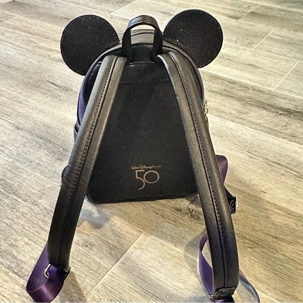 Disney Parks 2022 Mickey Main Attraction Castle Fireworks Backpack Bag Loungefly - Image 5