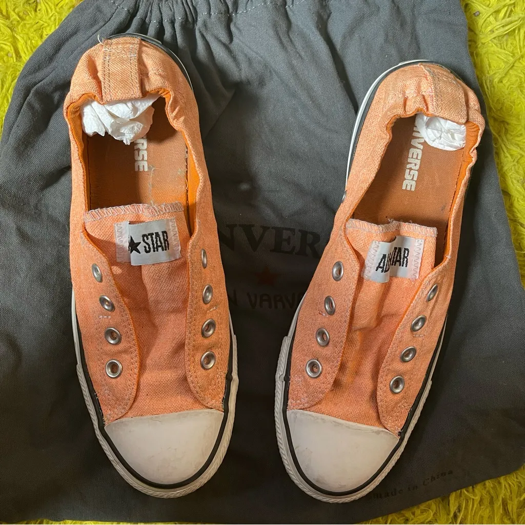 Converse Chuck Taylor Low Top Canvas Sneakers, Neon - Image 4