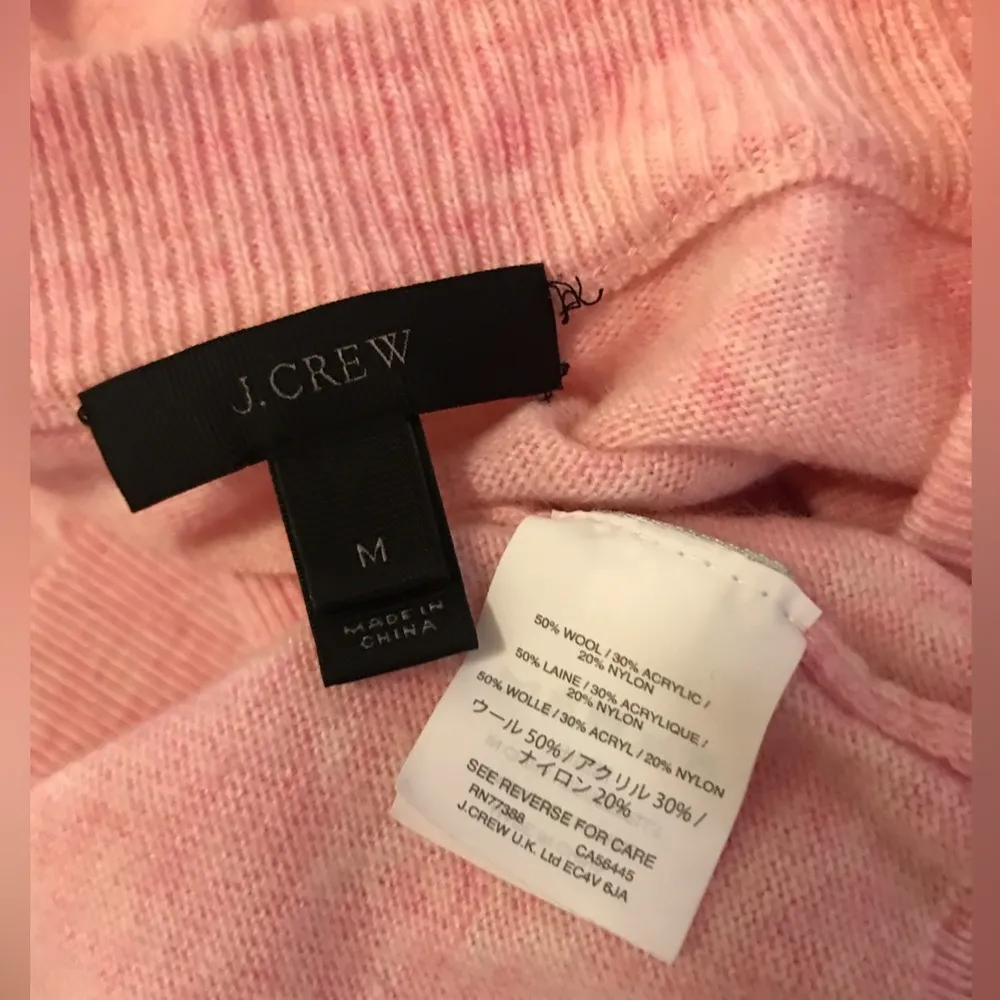 J.Crew  Ruffle Sleeve Sweater Pink Size Medium - Image 10
