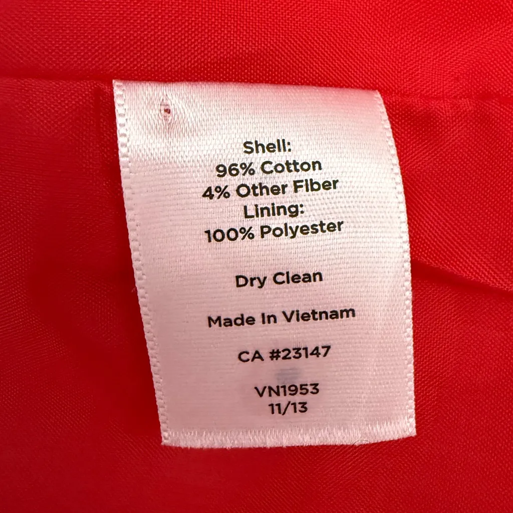 Talbot’s Pink Fuscia Classic Twill Tweed Textured Midi Trench Coat Size 12 - Image 7