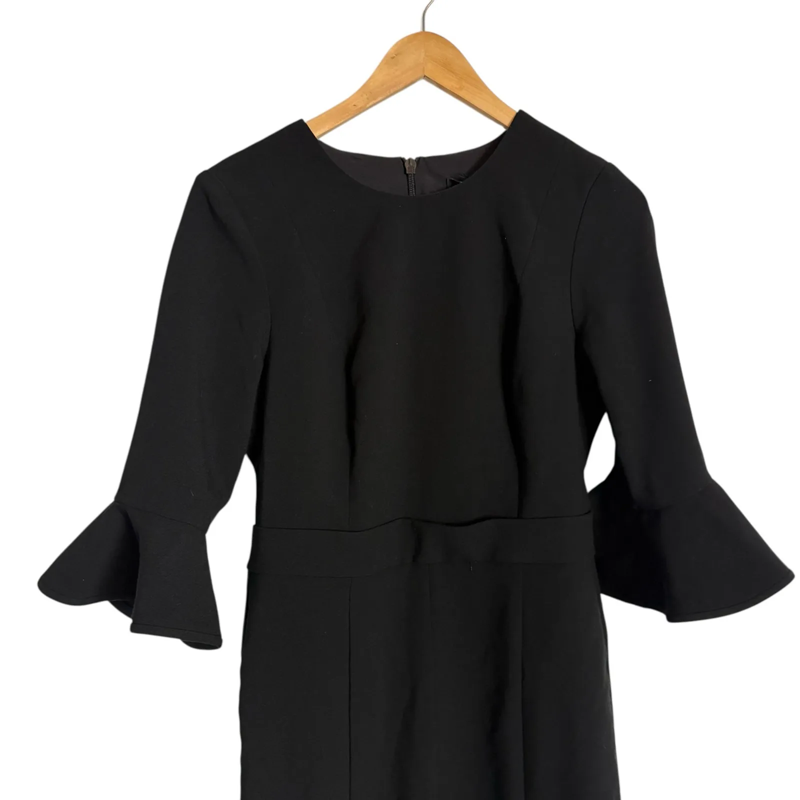 Black Halo Brooklyn Black Ruffle Cuff Dressy Jumpsuit 6 - Image 4