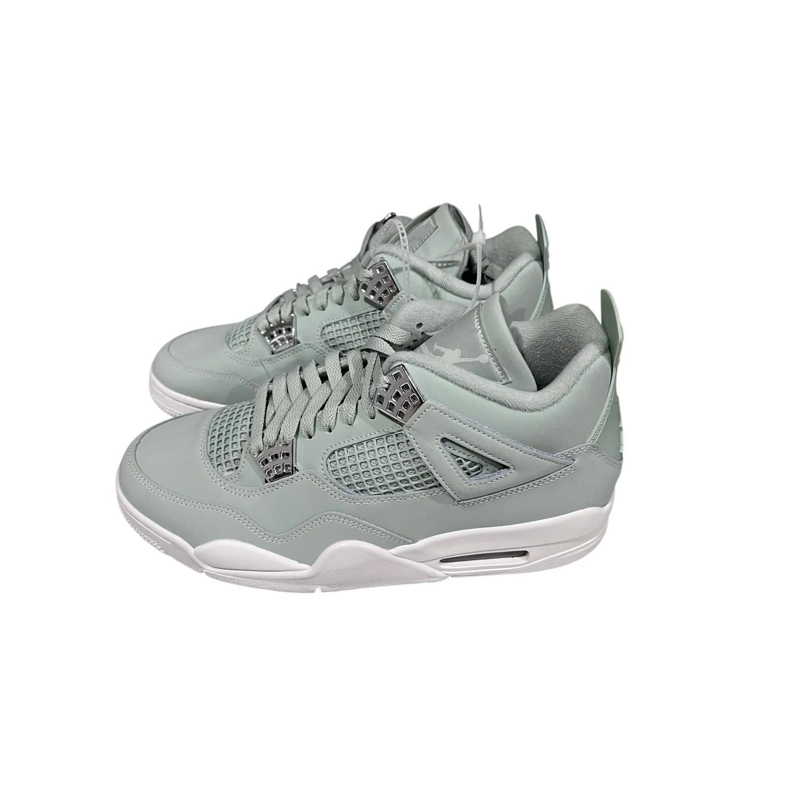 Nike Air Jordan 4 Retro Seafoam Green Metallic Silver Sz 11.5 W / 10 M NEW - Image 9