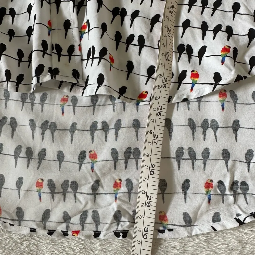 Jane and Delancey Anthropologie parrot button down size S - Image 7