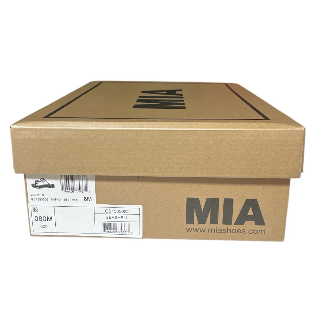 MIA Mieko Two Strap Platform Sandals Seashell 8M - Image 6