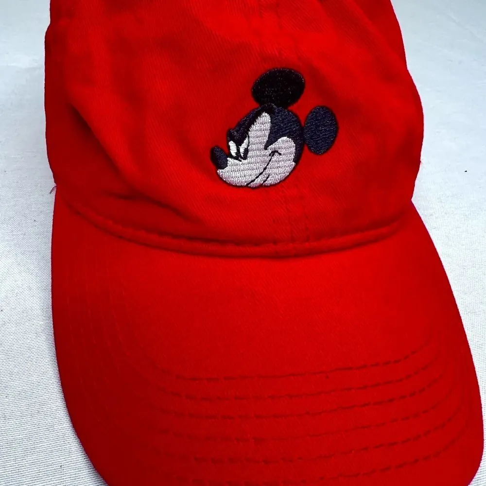 Disney  Red Mickey Mouse Cap adjustable strap - Image 7